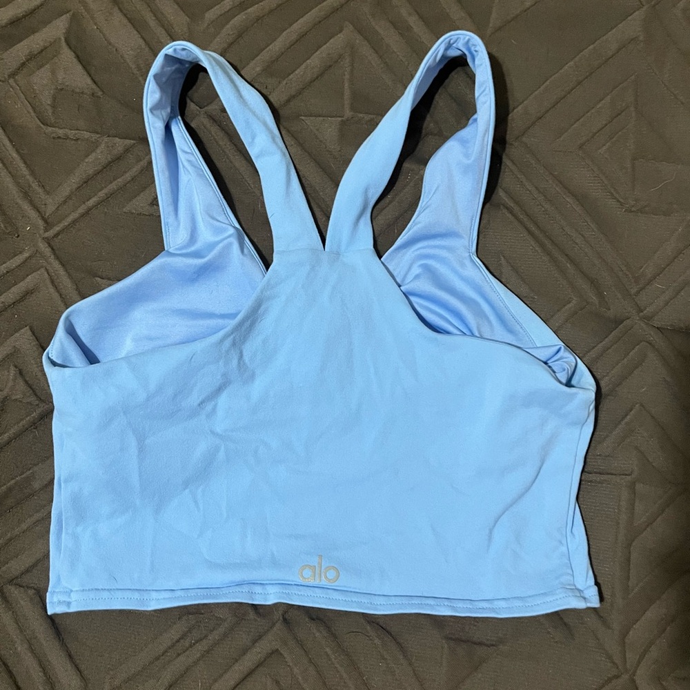 Blue alo sport bra used good conditione